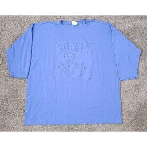 Vintage Egyptian T-Shirt Women's Size XXXL Purple Studded Embossed 3/4 Sleeve